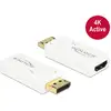 Image de Adaptateur DisplayPort 1.2 vers HDMI DeLOCK Blanc