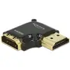 Image de Adaptateur HDMI 90° DeLOCK F/M Noir