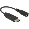 Image de Adaptateur audio USB-C vers 3,5 mm DeLOCK 65842 Noir