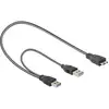 Image de Câble USB DeLOCK 82909 0,2 m USB A vers Micro-USB B USB 3.2 Gen 1 Gris