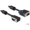 Image de Câble VGA DeLOCK SVGA 2 m Connecteurs D-Sub Mâle/Mâle Noir