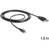 Image de Câble USB DeLOCK 2.0-A à Micro-B 1,5 m Noir