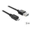 Image de Câble USB 2.0 DeLOCK EASY-USB 2.0-A 3 m Noir