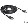 Image de Câble USB Delock EASY-USB 2.0-A 5m noir