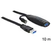 Image de Câble rallonge USB 3.0 DeLOCK 10 m Noir