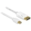 Image de Cable DisplayPort DeLOCK 3 m Mini DisplayPort vers DisplayPort Blanc