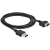 Image de Câble rallonge USB 2.0 DeLOCK 2 m Noir