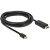 Image de Adaptateur vidéo DeLOCK 2 m Mini DisplayPort vers HDMI Or