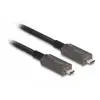 Image de Cable USB-C optique actif DeLock 5 m 4K DisplayPort 1.4 10 Gbps 60 W