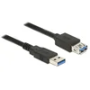 Image de Câble d'extension USB DeLOCK 85054 1 m USB 3.2 Gen 1 Noir