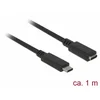 Image de Câble USB-C à USB-C Delock 85533 1 m USB 3.2 Gen 1 Noir