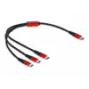 Image de Câble de charge USB 3 en 1 DeLOCK USB Type-C à 3 x USB Type-C 30 cm