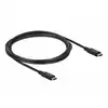 Image de Cable USB4 Delock 20 Gbps 2 m USB-C à USB-C Noir