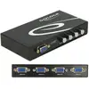 Image de Delock Commutateur VGA bidirectionnel manuel 4 ports