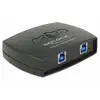 Image de Commutateur USB DeLock 87723 2 PC 1 Port USB 3.2 5000 Mbit/s Noir