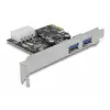 Image de Carte Réseau Delock 89243 PCIe USB 3.2 Gen 1 5 Gbit/s Argent Renesas