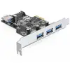 Image de Carte d'extension DeLock 89301 PCIe 4 ports USB 3.0 5 Gbit/s SATA Alimentation