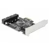 Image de Carte Réseau DeLock 90387 PCIe USB 3.2 Gen 1 5 Gbit/s 2 ports internes UASP