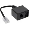 Image de Câble InLine RJ-45 à TAE (N) + RJ-11 0,15 m Noir