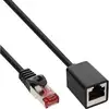 Image de Rallonge de câble réseau en ligne RJ45 FTP Cat.6. Mâle/Femelle 2m Noir
