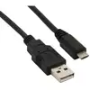 Image de Cable USB Sharkoon 0,5 m USB 2.0 A à Micro-USB B Noir