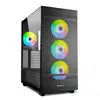 Image de Sharkoon Rebel C50 RGB ATX Tour complète en verre trempé USB-C Noir