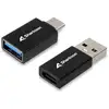 Image de Adaptateur USB-C Sharkoon OfficePal USB 3.2 Gen 1 Noir