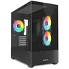 Image de Boîtier Sharkoon MK6 RGB Midi Tower PC Blanc Micro ATX Avec Ventilateurs RGB