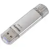 Image de Clé USB HAMA C-Laeta 32 Go USB-C et USB-A 3.2 Gen 1 Argent