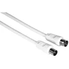 Image de Cable coaxial Hama 00205028 1,5 m double blindage blanc