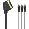 Image de Câble Euroconnecteur Hama 00205156 1,5 m 3 x RCA Mâle Or Noir