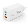 Image de Chargeur Hama 00125140 100W GaN 2xUSB-C 1xUSB-A Charge Rapide Universel Blanc