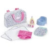 Image de Set Accessoires Corolle Floral 7 pièces pour poupées 36-42 cm