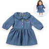 Image de Robe denim manches longues pour poupée Corolle TU