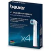 Image de Brossette Dentaire Beurer TB 30 TB 50 4 Unités Blanc avec Capuchon