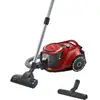 Image de Aspirateur sans Sac Bosch Serie 6 BGC41Q69 600W HEPA 13 2,4L Sols Durs et Moquettes Rouge