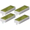 Image de Filtre à charbon pour hotte extractrice Bosch HEZ9VRCR1 Vert/Blanc 4 unités 150x230x90mm