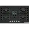 Image de Plaque de cuisson Bosch PPQ7A6I40 gaz 5 foyers 75 cm verre trempé noir