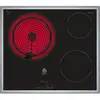 Image de Plaque Vitrocéramique 3 Zones Balay 3EB715XR Noir avec Cadre Inox