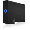 Image de Boîtier disque dur externe ICYBOX IB-377U3 3.5'' Aluminium Noir Hot-Swap USB 3.0