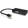 Image de Adaptateur vidéo ICY BOX IB-AC1032 Mini DisplayPort vers HDMI VGA DVI Noir