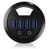 Image de Hub ICY BOX 4 ports USB 3.2 Gen 1 5 Gbps modèle IB-HUB1403A noir