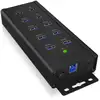 Image de Hub ICY BOX 10 ports 5 Gbit/s IB-HUB1703-QC3 Aluminium Charge rapide
