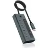 Image de Hub ICY BOX 7 ports 10 Gbps IB-HUB1457-C31 USB-C Aluminium 20 W