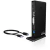 Image de Station d'accueil ICY BOX IB-DK2241AC USB 3.2 Gen 1 HDMI DVI RJ45 Noir