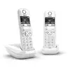 Image de Téléphone sans fil Gigaset AS690 Duo Blanc 2 combinés mains libres 100 contacts