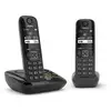 Image de Téléphone sans fil Gigaset AS690A Duo noir mains libres répertoire 100 contacts