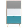 Image de Meuble à chaussures rectangulaire patchwork moderne BigBuy Home TU