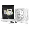 Image de Soyez silencieux! Light Wings White PWM Pack de 3 ventilateurs blancs 140 mm