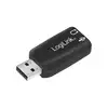 Image de LogiLink Adaptateur audio USB 2.0 vers 5.1 Prise casque/microphone 3,5 mm